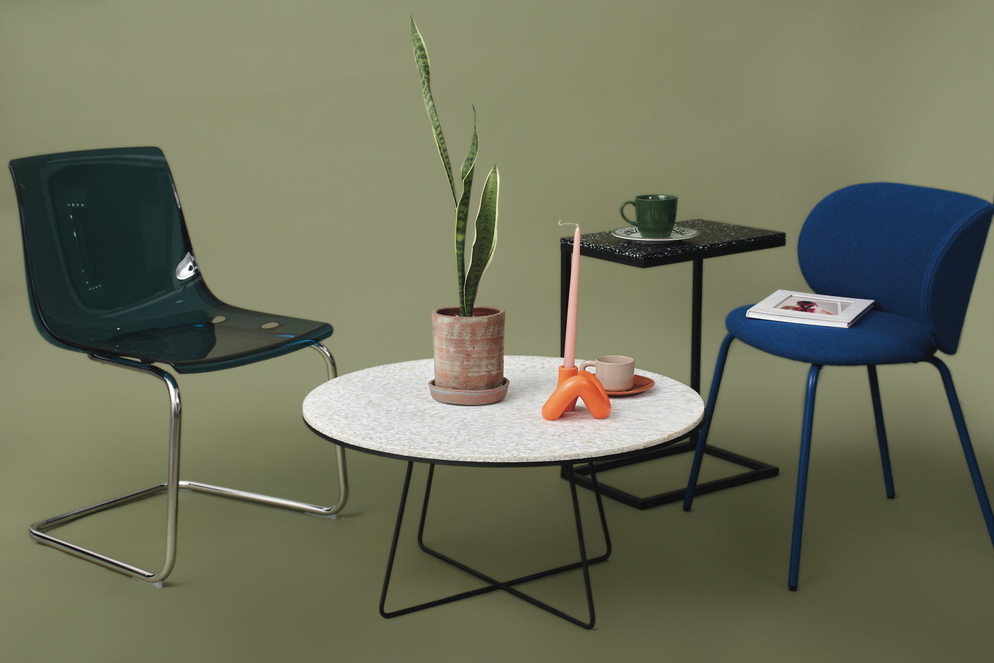 Mesa Centro Ocelo - Coral